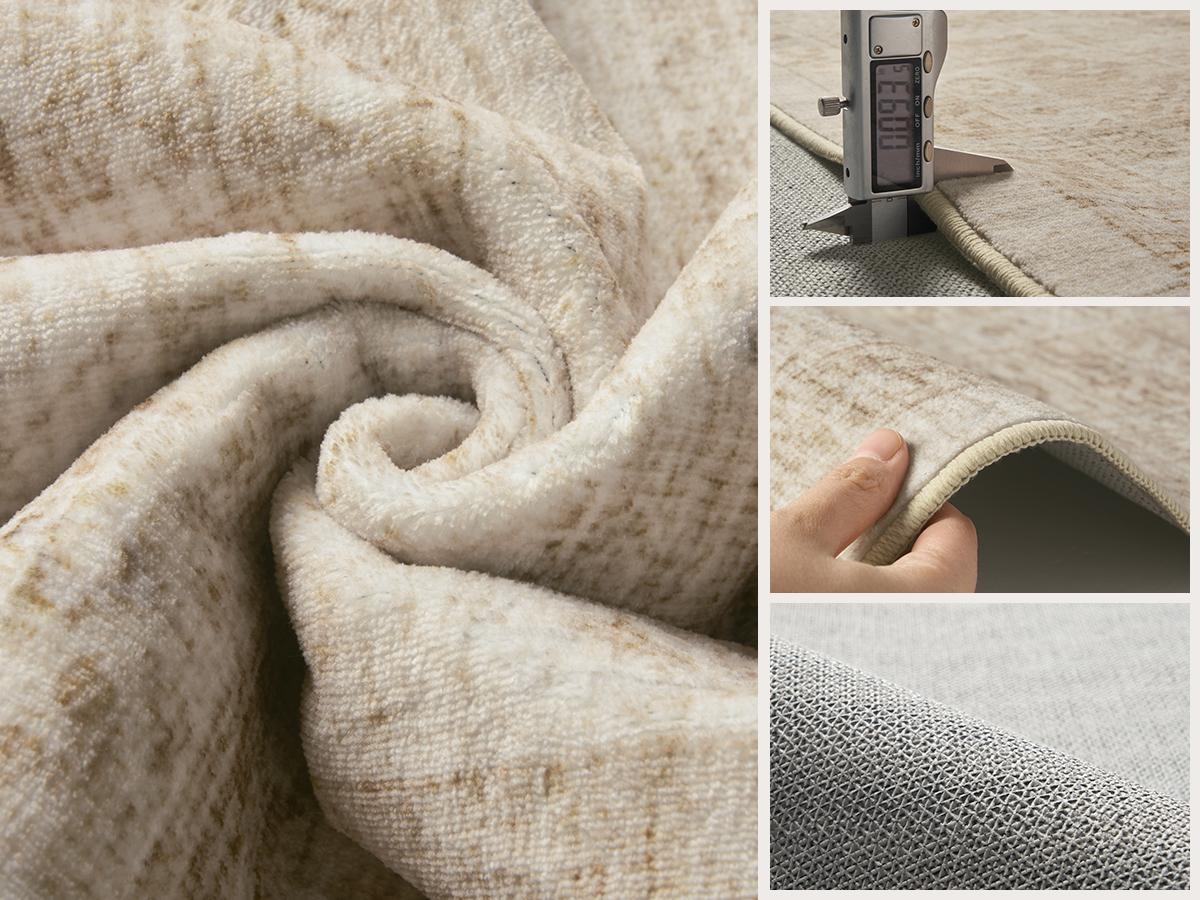 [NEW] MontVoo Modern Area Rug, Soft Neutral Design, Washable Non Slip Low Pile Carpet for Living Room, Bedroom, Dining Room,back to school,dorm essentials,home decor,home essentials