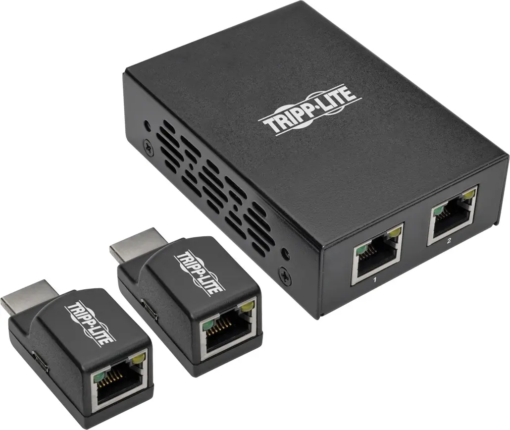 Tripp Lite TRL-B126-2P2MPOC 2-Port HDMI Over Cat5 Cat6 Extender Kit with 1080p Power Over Cable