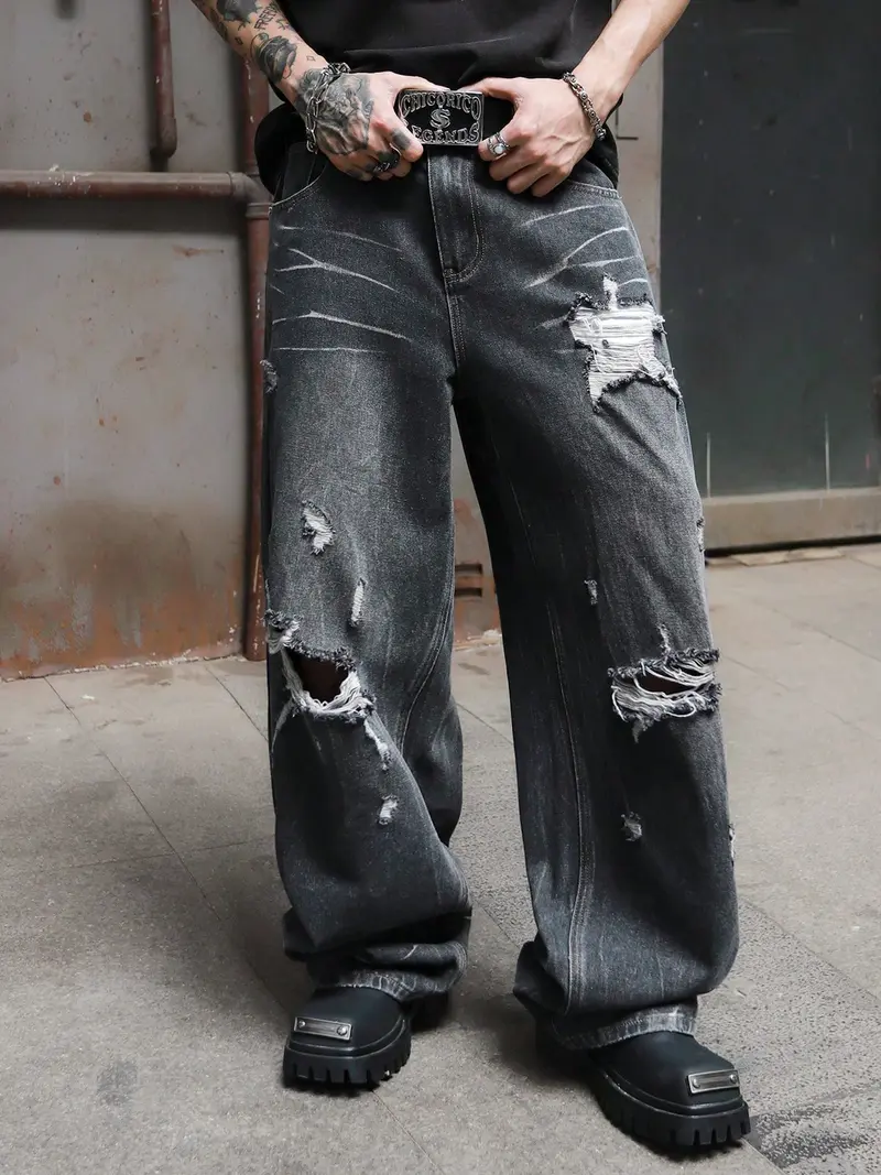 destroy jeans men - TikTok Shop