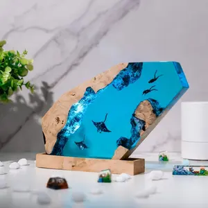 Ocean Diorama Figurines - With LED Light Inside-  Epoxy Resin Art - Personalized Gift