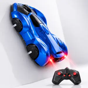 Wall Climbing RC Car for Kids, Rechargeable Remote Control Stunt Car with LED Lights for Walls, Ceilings and Windows