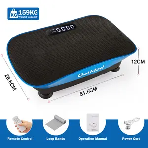 GetMod Smart Vibration Plate Pro Exercise Machine,Full Body Workout at home, vibrational platform for Wellness and Fitness, Bluetooth speaker#3