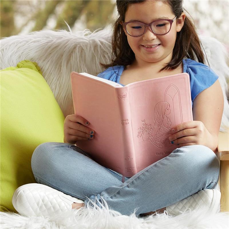 NRSVCE, Precious Moments Bible, Pink, Leathersoft, Comfort Print: Holy Bible