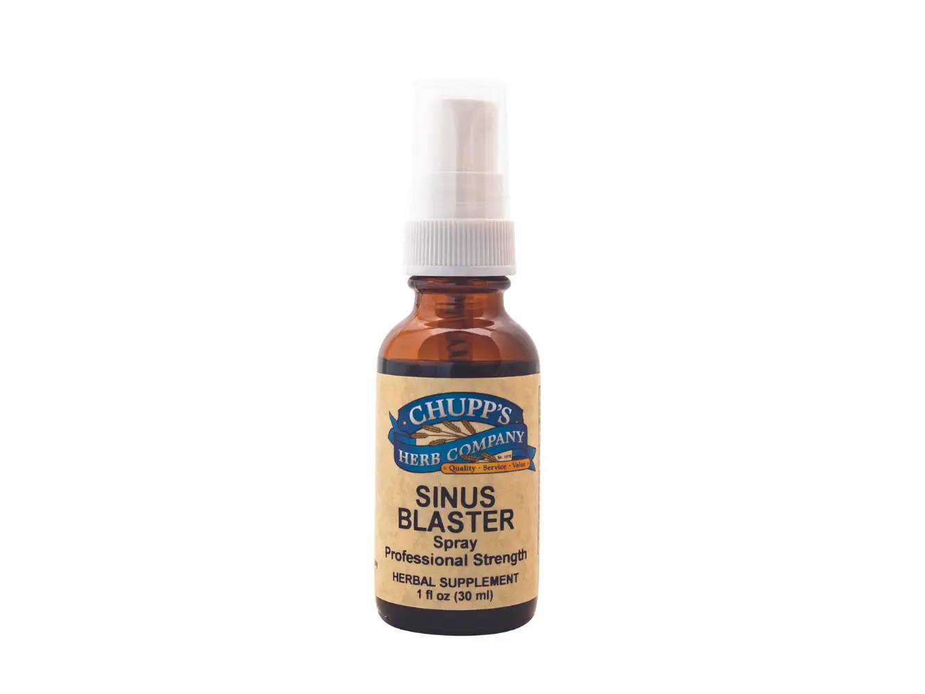 Chupp's Sinus Blaster Spray - Fast Effective Vapor Action for Long Lasting Relief - Professional Strength Herbal Supplement - 1 fl oz