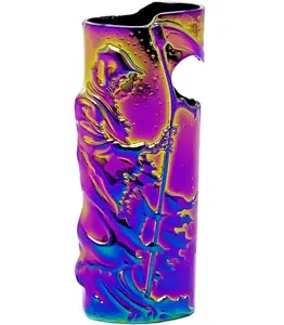 Metal Lighter Case Cover Lighter Pouch Fits Bic Lighter Standard Size J6 Design In Reaper