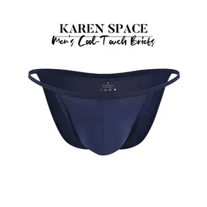 1Pc Men's Solid Color High-Cut Bikini Briefs, Slim Waistband, Sexy & Breathable, Perfect for Sports, Fitness, Home & Casual Wear