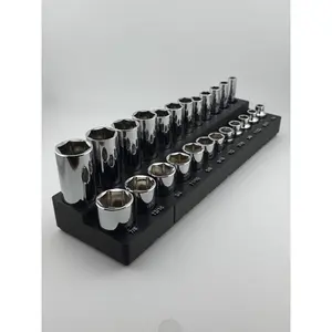Harbor Freight Icon 3/8&Quot; Sae Socket Bin (Deep & Shallow) – 2-Piece Interlocking Gridfinity Organizer