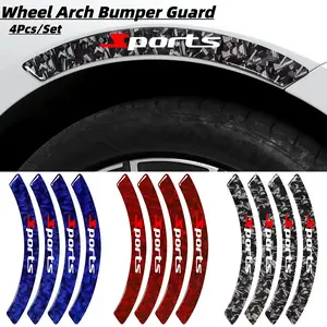 4pcs Car Wheel Arch Protector Stickers, Universal Tire Scratch Guard Strips, Scratch Cover Decorative Car Decals, Auto Accessories