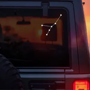 Cancer Constellation Vinyl Car Decal, Cancer Zodiac Star Sign Sticker, Minimal Celestial Astrology Design for Cars, Laptops & Windows, Perfect Gift for Cancer Season, Water Sign & Astrology Lovers