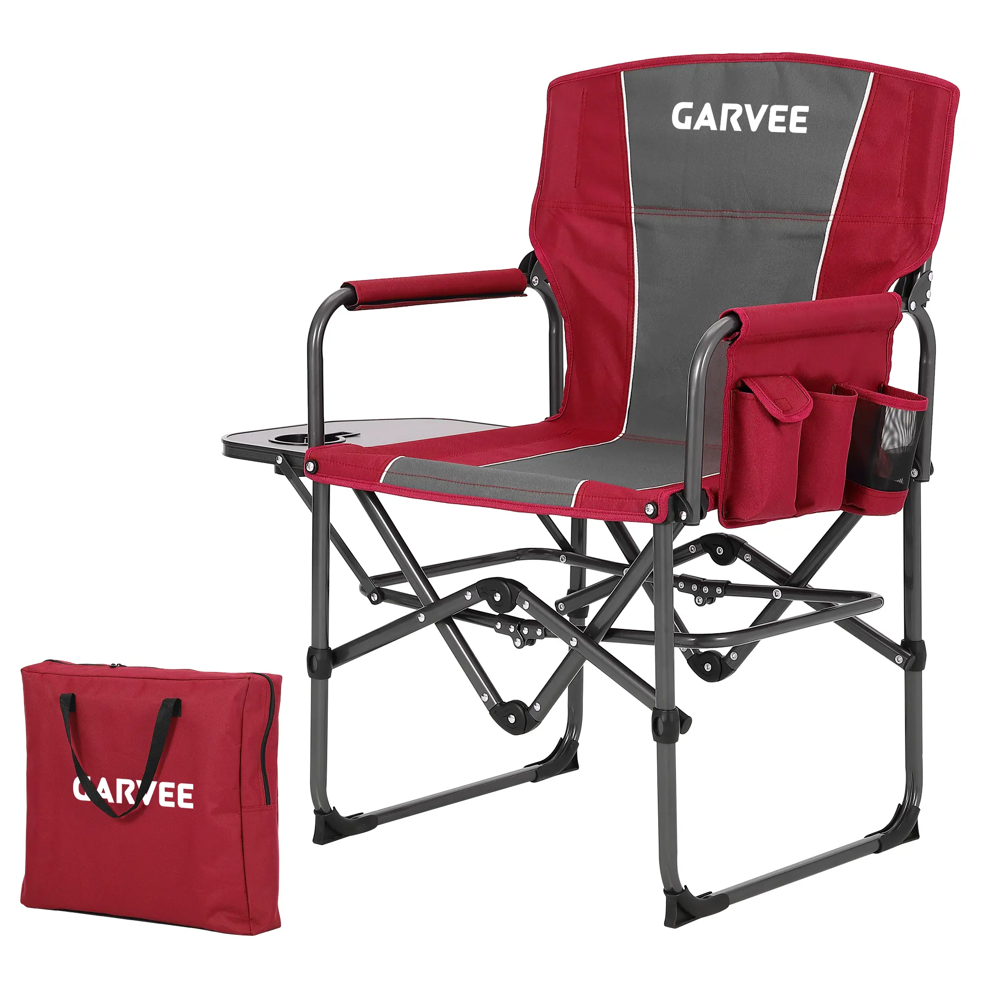 Red edges + gray seat back