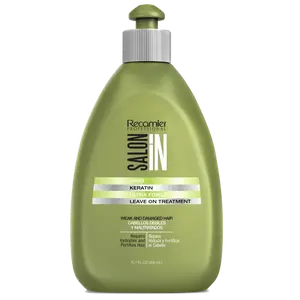 RECAMIER Professional Salon In-Pro Keratin Ultra Force Leave-On Treatment, 10.1oz - Haircare, Lightweight, Chemical-Free, Keratin-Rich Strengthening Formula