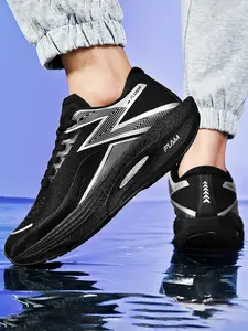 Unisex Thick Sole Running Shoes, Fashionable Casual Athletic Sneakers with Soft Comfortable Sole, Ideal for Daily Wear & Outdoor Activities