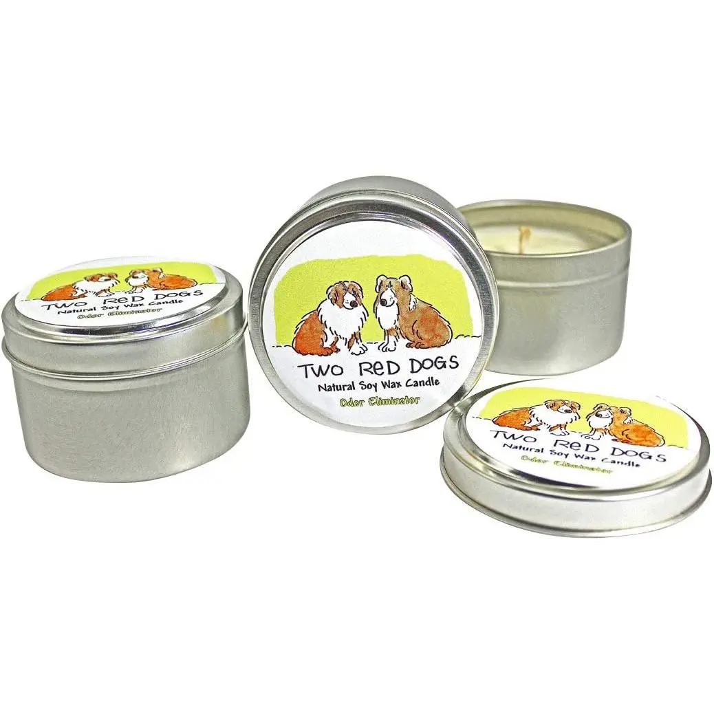 All Natural Odor eliminator candle- Fresh Citrus Fragrance - 3-6oz Natural Soy Candles