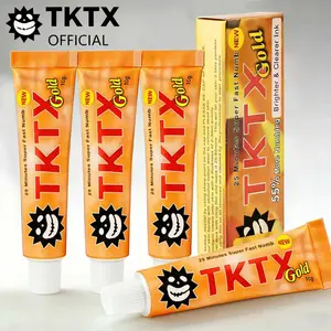 TKTX Tattoo External Cream 4pack, Relief Cream for Tattoos, Waxing, Microneedling, Lecithin Numbing Cream(10g) Cosmetic.