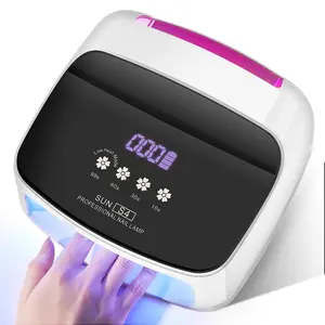 Professional Rechargeable UV LED，66LED Nail Lamp Cordless UV Light for Gel Nail Machine with Removable Bottom 4 Timer SettingNail Tool