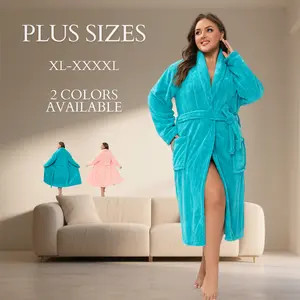 Plus Size Bathrobe Absorbent Quick-Dry Bath Towel Robe Soft Bath Gown/Sleep Robe More Absorbent Than Cotton Oversized Plus Size Bath Skirt