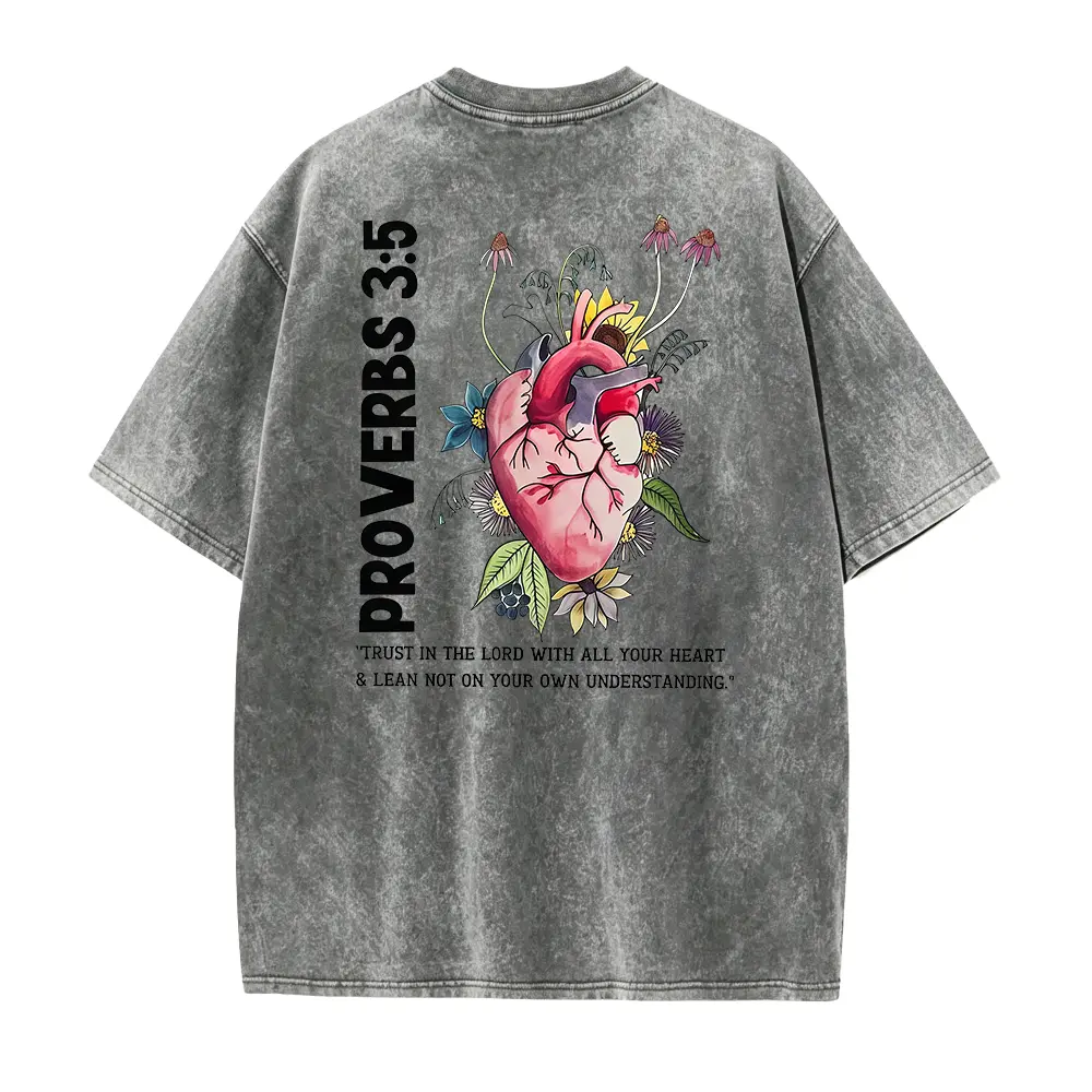 Faith Print T-Shirt Casual Comfort Round Neck Short Sleeve Women's Top