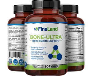 FineLand Bone-Ultra Bone Health Support, Supports Strong & Healthy Bones, Naturally Occuring Supportive Minerals, Supports Bone Mineral Density Healthcare Vitamin