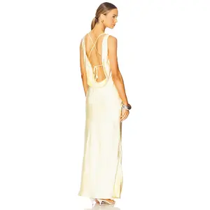 Runaway The Label Adair Maxi Dress in Lemon