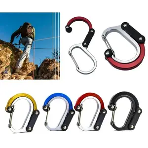 Multifunctional Aluminum Alloy Hook Rotatable Quick Release Buckle for Fishing Camping