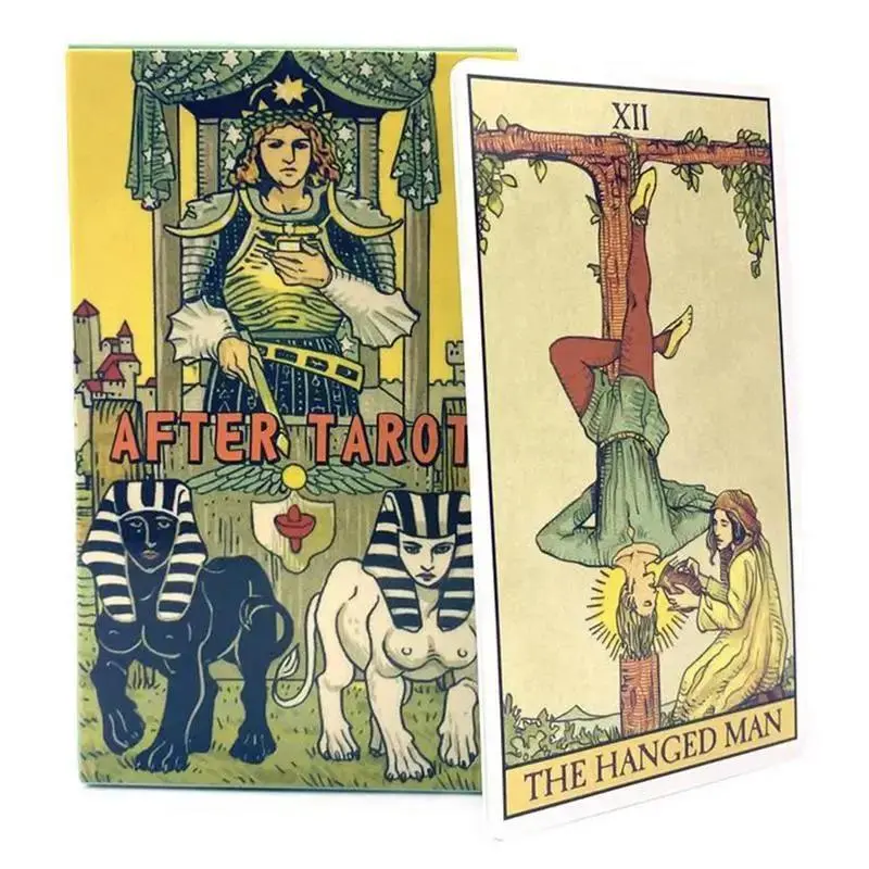 After Tarot Card Game, 1 Box Rider English Version Oracle Board Game for Family Party, Tarot Card Game for Teens and Adults, Classic Tarot Cards