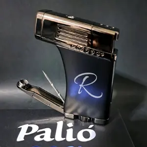 Palió PRO Scorpius Angled Empty Single Torch Lighter Custom Engraved with Your Choice of Text Authentic and New