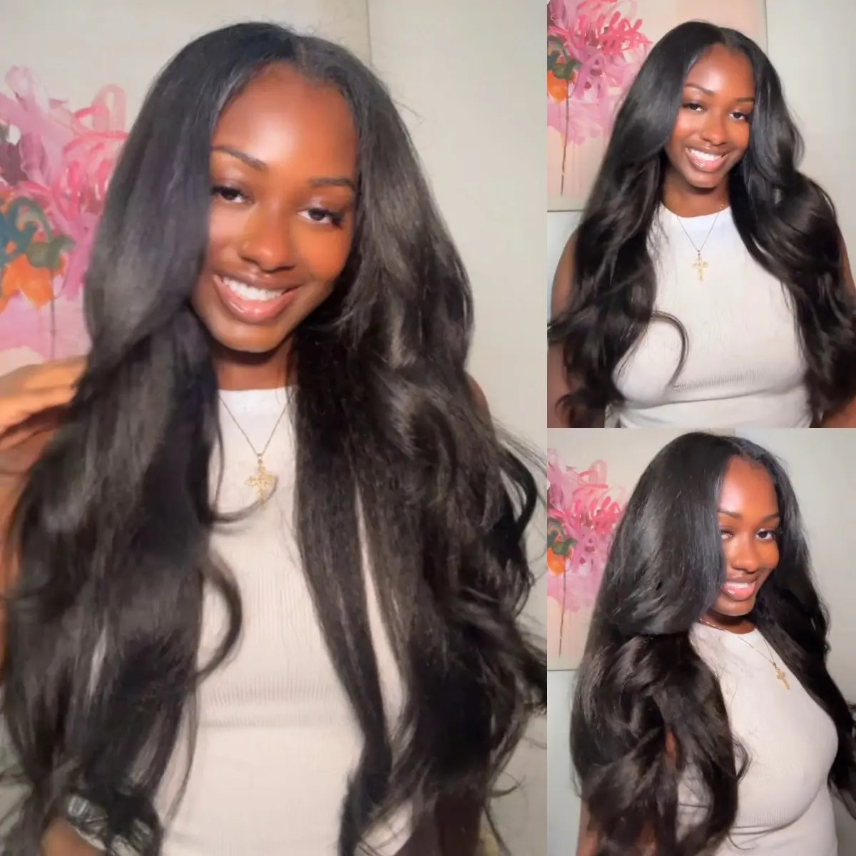 [Blend Natural]UNice Upgrade V Part Glueless Kinky Straight Human Hair Wig with Drawstring No Leave Out Beginner Friendly Easy to Install #black friday#sohochic