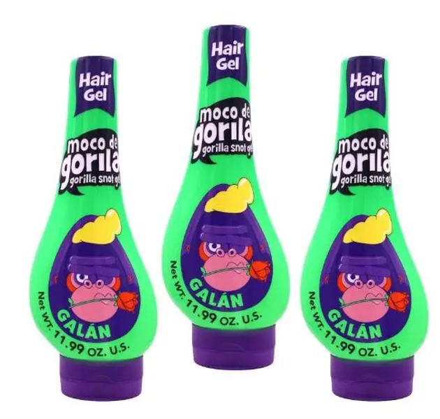 Moco de Gorila Galan Hair Gel - 3-Pack of 11.99 Oz Long-Lasting Hold