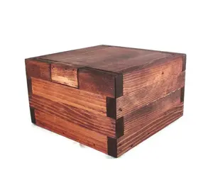 Rustic Memory Box  - Dark Wood Keepsake Boxes