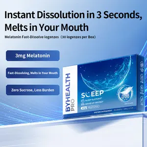 Melatonin Fast-Dissolve Lozenge - 3mg per Thin 0.08mm Lozenge, Quick-Dissolving Sleep Support Supplement