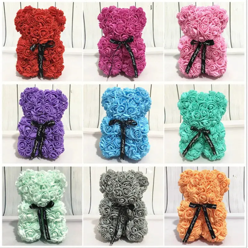Artificial Rose Bear