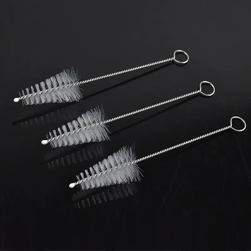 3-Piece Decorating Tips Brush Set, Cake Decorating Tube Cleaner Brush, Stainless Steel and Nylon Fiber Baking Tools, Baking Utensils Supplies for Kitchen Use