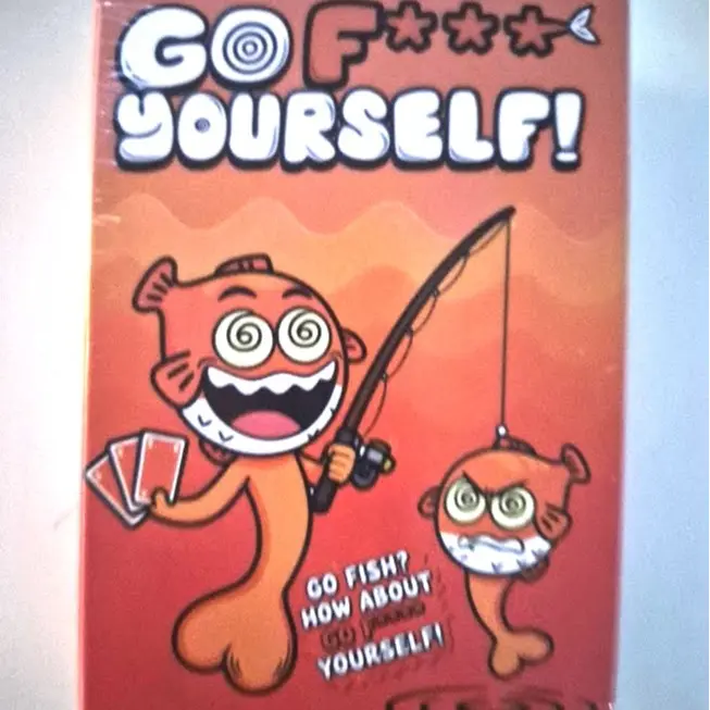Humor Casual Unisex Go Fish Playful Card Game, Adult Party Game for Lighthearted Social Gatherings