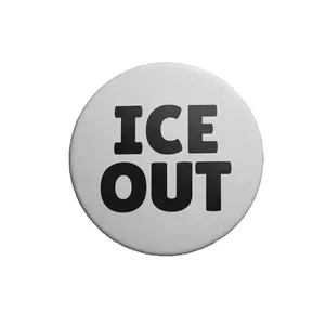 Ice Out Minnesota Pin Button, Be Good USA People Support, Protest Rally Accessory, Election Campaign Supporter Gift, USA Voting Theme Collectible Button, Democrat Activist Lapel