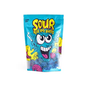 Sourboy Blue Raspberry Gushers – Sour Candy Coated, TikTok Viral Snack – Extreme Sour Blue Raz Flavor – 3.5 oz Resealable Bag – Sour Candy for Teens, Kids & Candy Lovers