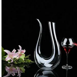 Crystal U-Shaped 1500 ml Wine Decanter Elevate Your Wine Experience with Elegant Lead-Free Crystal Design & Superior Aeration for Perfect Flavor
