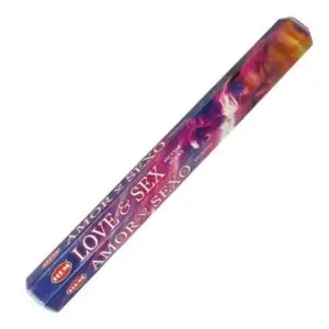 Love & Sex HEM  Incense 20 Sticks (Incienso Amor y Sexo 20 Varitas)