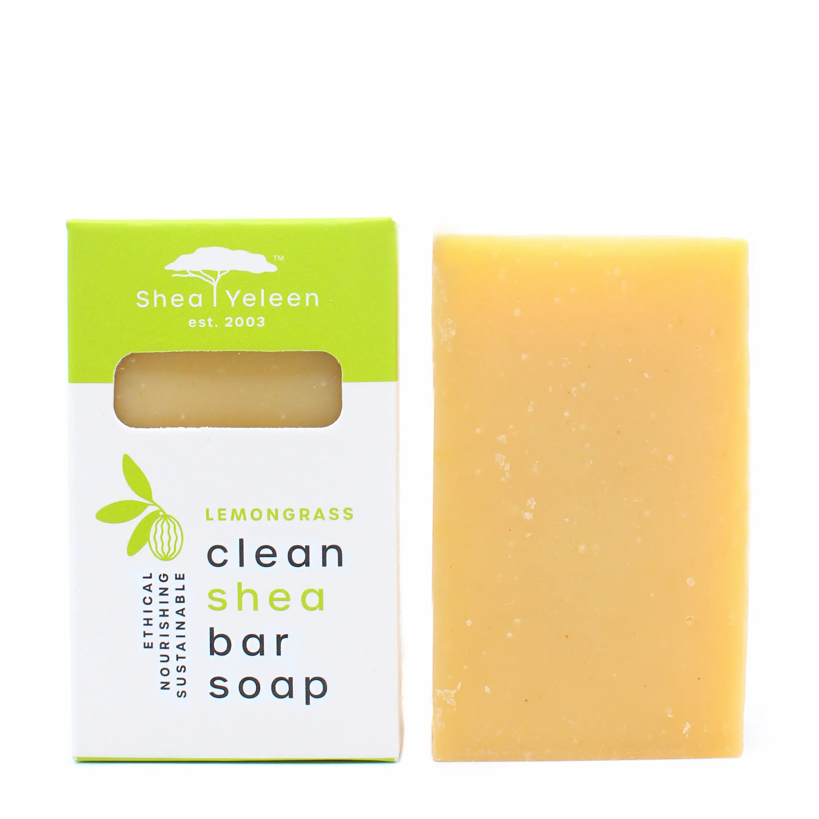 Shea Yeleen Lemongrass Peppermint Shea Butter Soap Sensitive Skin Hydrating Moisturizing