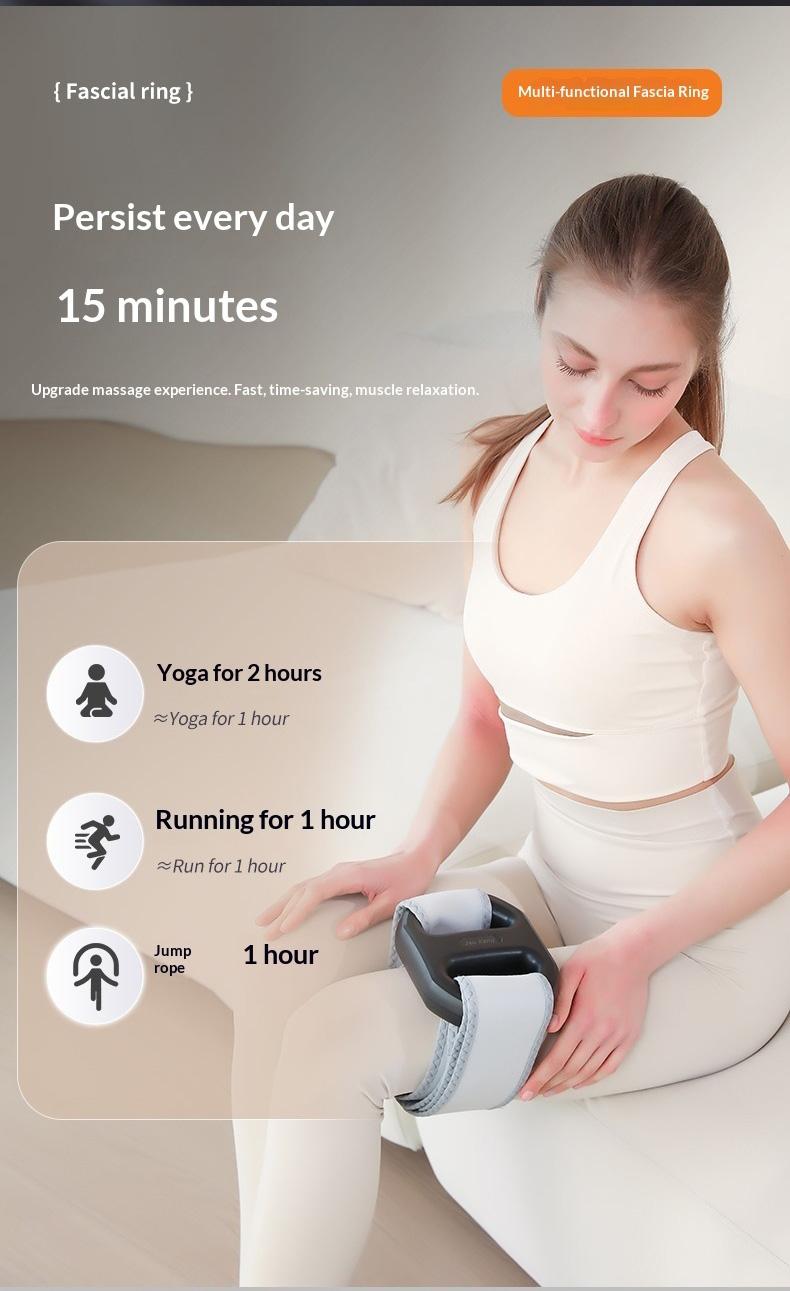 2026 new fascia ring ZM-777 mini muscle recovery fascia device upgraded adjustable waistband, waist circumference up to 55 inches, cordless rechargeable, portable massager designed specifically for waist and back muscle recovery, parent gift