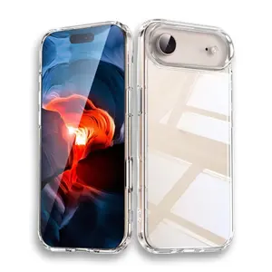 iPhone 17 Air Case Clear Anti-Yellowing Military-Grade Protection Shockproof Slim Transparent Cover for iPhone 17 Air 5G 2025