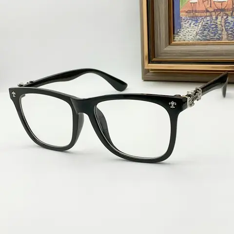 Men's Square Flat Glasses, Fashionable Design, Casual Stylish Glasses, Perfect for Daily Wear and Casual Use, Durable Frame Material, Fashion Eyewear