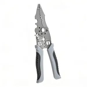9 in 1 Wire Stripper Multi Function Electrical Tool Wire Cutter Crimper Adjustable Stripping Tool Comfortable Grip Durable Structure for Home Projects and Professional Use