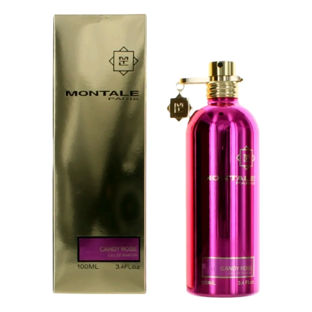 Montale Candy Rose EDP, Floral Fruity Signature Scent for Women with Vanilla & Blackcurrant Notes, 3.4 oz Perfume Spray