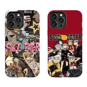 Anime Soul Eater Tough Phone Case Shockproof Drop Protection, Trendy Manga Design for iPhone 11 12 13 14 15 16 17 Pro Max Plus