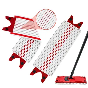 1/2/4pcs Thick Microfiber Flat Mop Pads, Compatible with Vileda Ultramat 2&1 Mop, Durable High Absorbency, Easy Installation, Kitchen Bathroom Cleaning Accessories