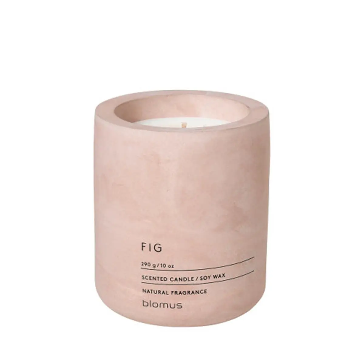 Blomus Fragra Large Rose Dust Candle - Fig Fragrance Perfume Candle, Sage-Scented Accent for Home Decor, Room Ambience Enhancement