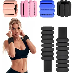 2-Piece Adjustable Weight Wristbands (Also for Ankle Use) – Ideal for Home Fitness, Walking, Running, Travel, Plus Pilates, Yoga & Similar Sports