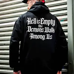 Hell Is Empty Demons Walk Among Us Gothic Quote T-Shirt / Hoodie