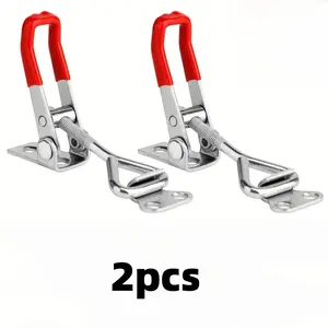 Metal Toggle Clamp, Adjustable Quick Release Latch, Door Bolt Locking Clip for Secure Fixing Case, Catch