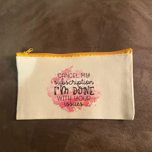 Large Pouch with Zipper